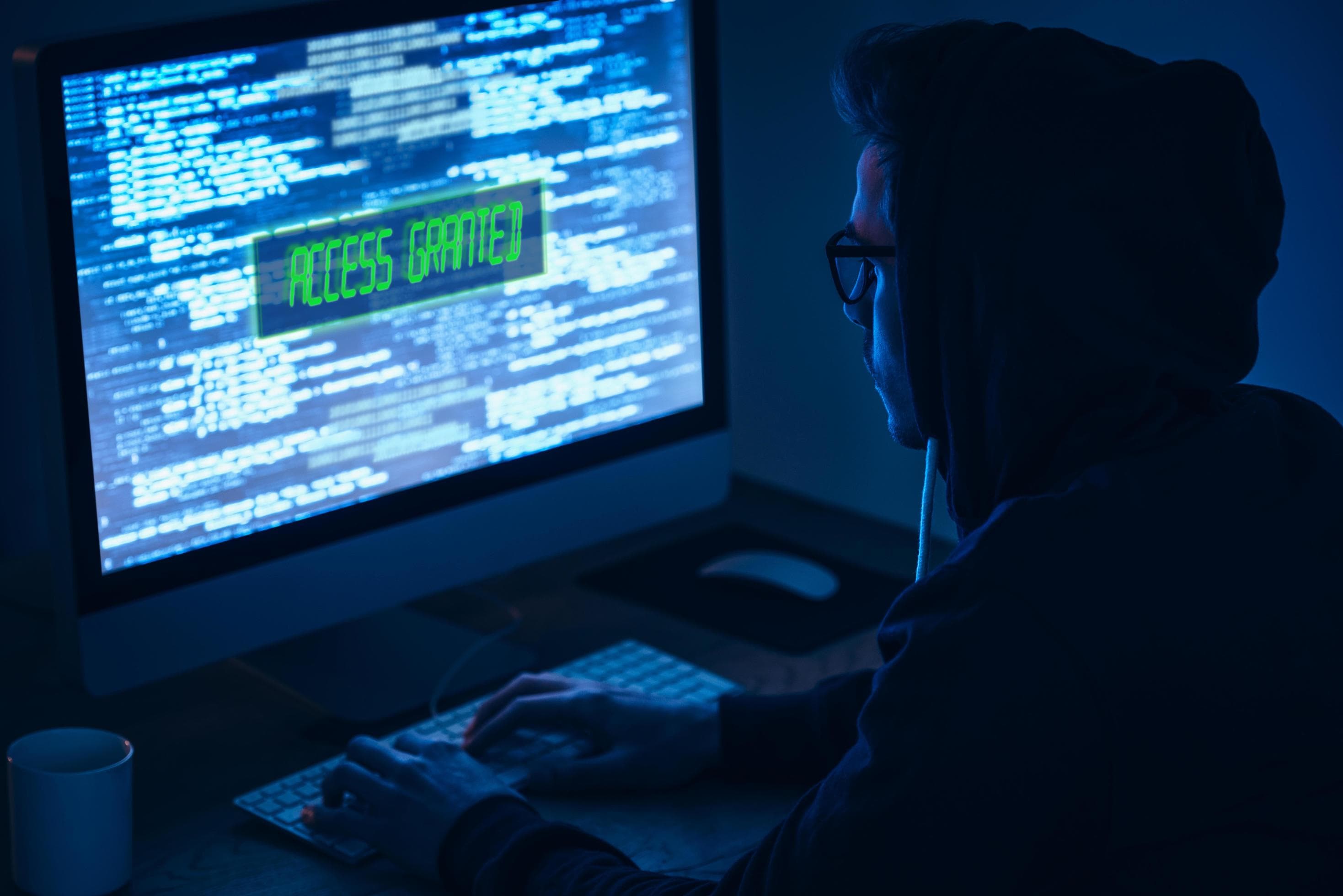Hacker getting access to the mainframe